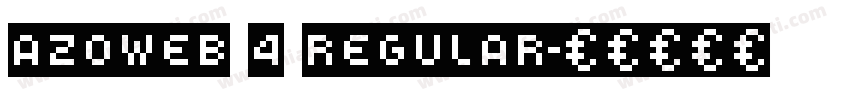 AzoWeb 4 Regular字体转换